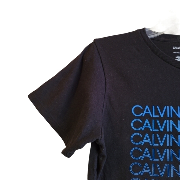 Calvin Klein Jeans Repeating Spellout T-Shirt - Picture 2 of 7